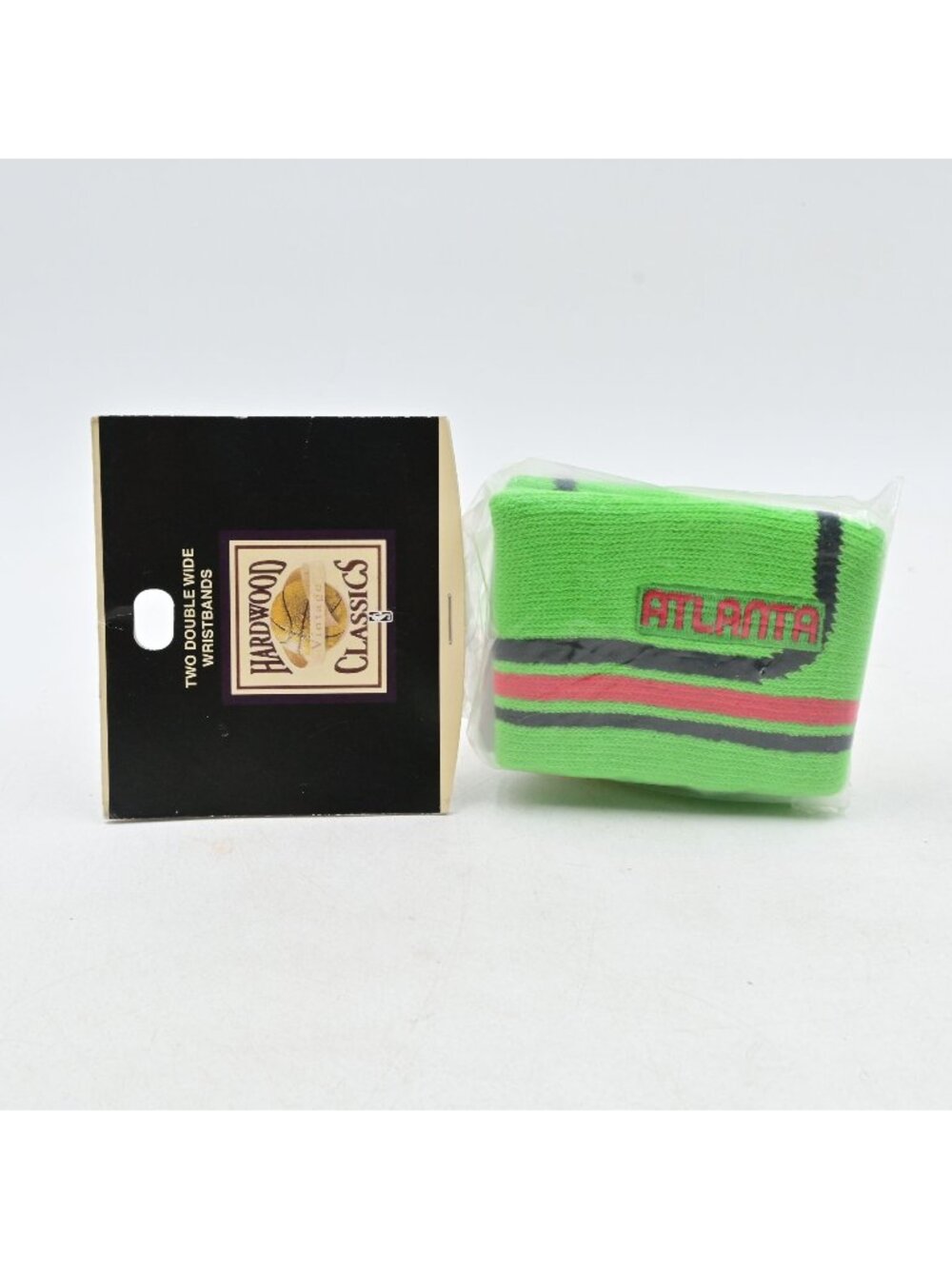 Hardwood Classics Atlanta Hawks Double Wide Wristbands Green Red Black New